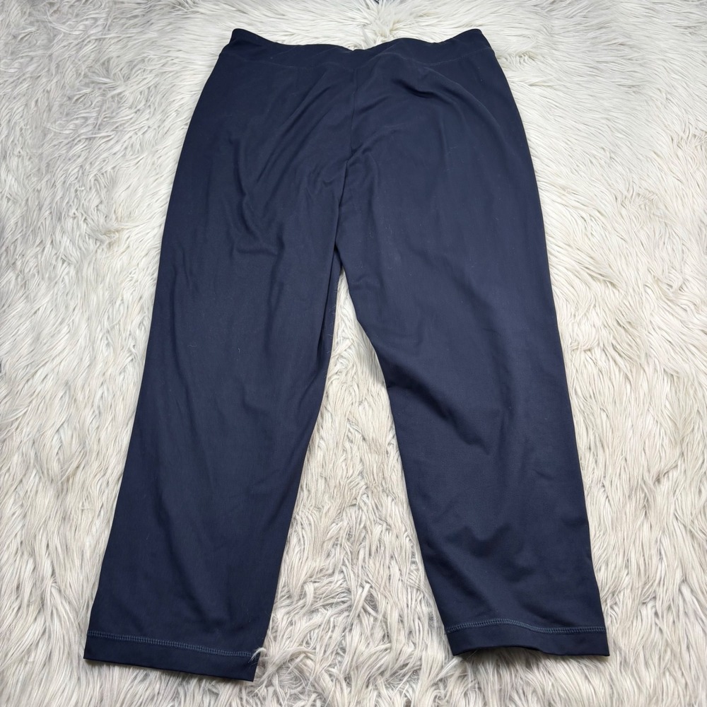 J. Jill Women's M Navy Green Side Stripe Fit Supreme Stretch Slim Leg Pants
